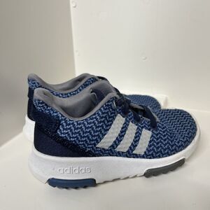 adidas Boys Cloudfoam Shoes Size 8 ART DB1869 blue Running Playing Sports soft